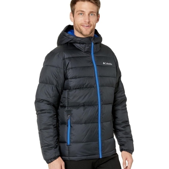 Columbia 🎉HP🎉🎆Sale🎆black and blue hooded insulated jacket - Picture 12 of 12